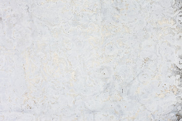 Image showing Grungy white concrete wall background