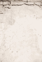 Image showing Vector Grungy White Concrete Wall Background