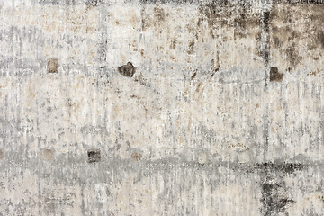 Image showing Grungy white concrete wall background