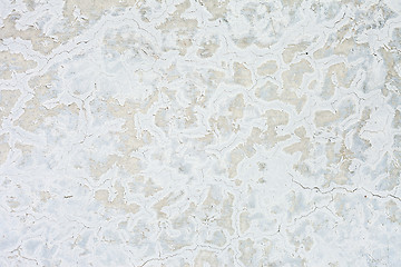 Image showing Grungy white concrete wall background