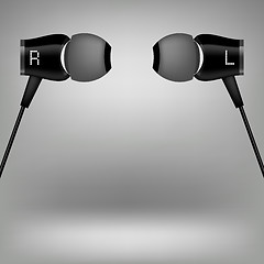 Image showing Grey Headphones