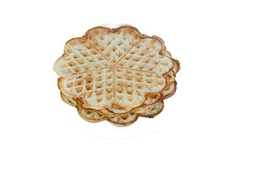 Image showing a plate with waffles