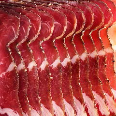 Image showing sliced ham