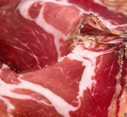 Image showing sliced ham