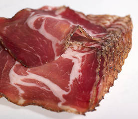 Image showing sliced ham