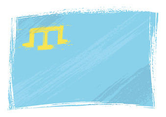 Image showing Grunge Crimean Tatar flag