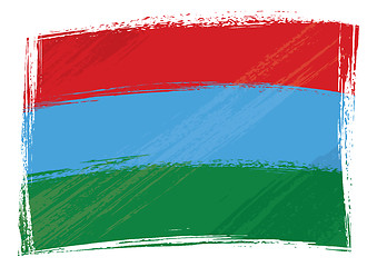 Image showing Grunge Karelia flag