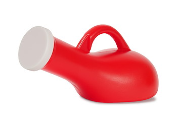 Image showing Red urinal