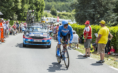 Image showing The Cyclist Benjamin King - Tour de France 2014