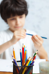 Image showing pencil holders with pencil