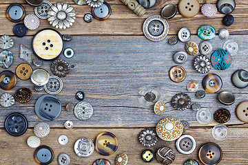 Image showing several vintage buttons