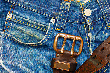 Image showing part of a vintage jeans