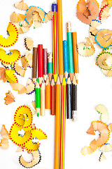 Image showing set of colored pencils