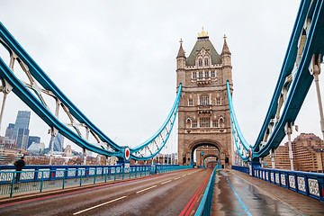 Image showing Tower bridge in London, Great Britain