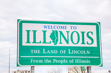 Image showing Welcome to Illinois sign 