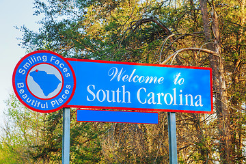 Image showing Welcome to South Carolina sign