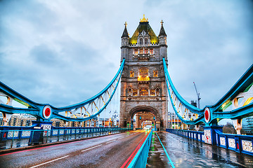 Image showing Tower bridge in London, Great Britain