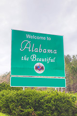 Image showing Welcome to Alabama the Beautiful sign