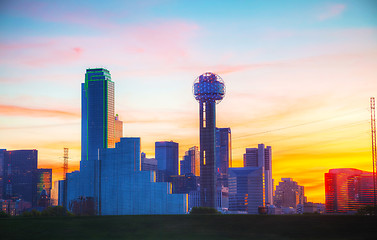 Image showing Overview of downtown Dallas