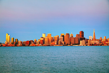 Image showing Downtown of San Francisco as seen from the bay