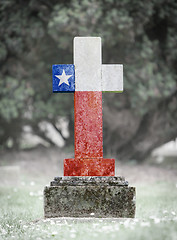 Image showing Gravestone in the cemetery - Chile