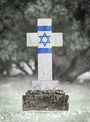 Image showing Gravestone in the cemetery - Israel