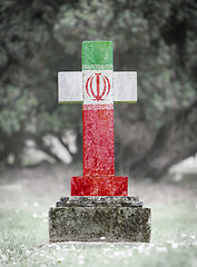 Image showing Gravestone in the cemetery - Iran