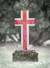 Image showing Gravestone in the cemetery - England