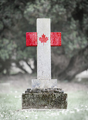 Image showing Gravestone in the cemetery - Canada