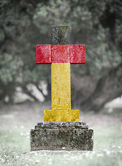 Image showing Gravestone in the cemetery - Germany