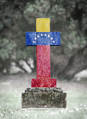 Image showing Gravestone in the cemetery - Venezuela