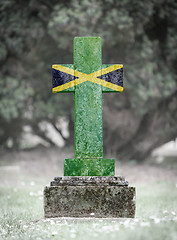 Image showing Gravestone in the cemetery - Jamaica