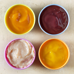 Image showing various kinds of baby food