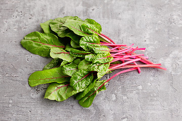 Image showing beetroot leaves