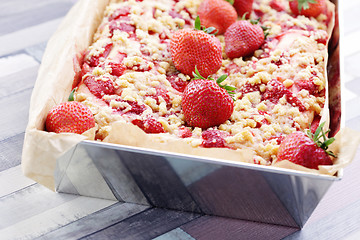 Image showing strawberry pie