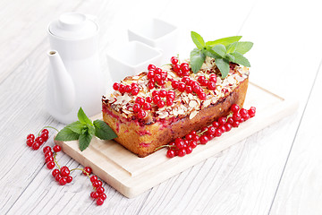 Image showing red currants pie