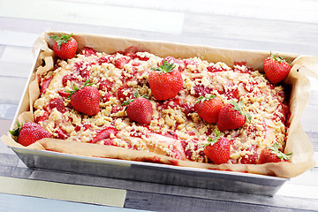 Image showing strawberry pie