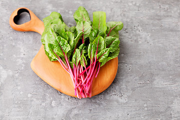 Image showing beetroot leaves