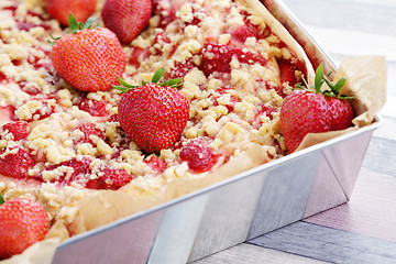 Image showing strawberry pie