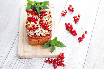 Image showing red currants pie