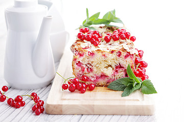 Image showing red currants pie