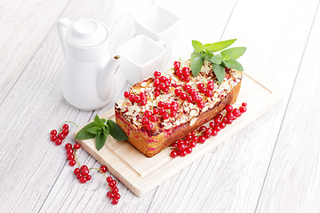 Image showing red currants pie