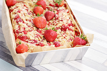 Image showing strawberry pie