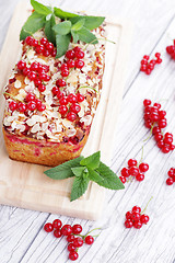 Image showing red currants pie