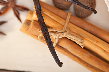 Image showing chocolate vanilla and spices cream cake dessert 