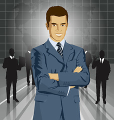 Image showing Vector Businessman In Suit