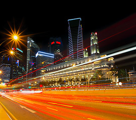 Image showing Light trails