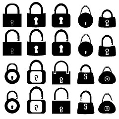 Image showing Set of Locks Icons