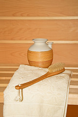 Image showing Sauna accessories