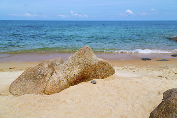 Image showing thailand kho samui bay isle white   south china sea